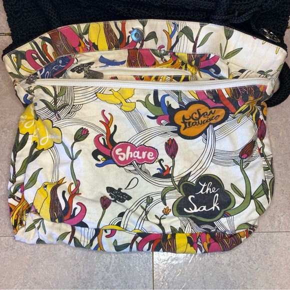 The Sak Black Crochet Shoulder / Tote Bag Black - Picture 15 of 16